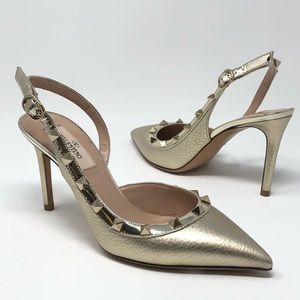 Valentino Rockstud Slingback Pump
